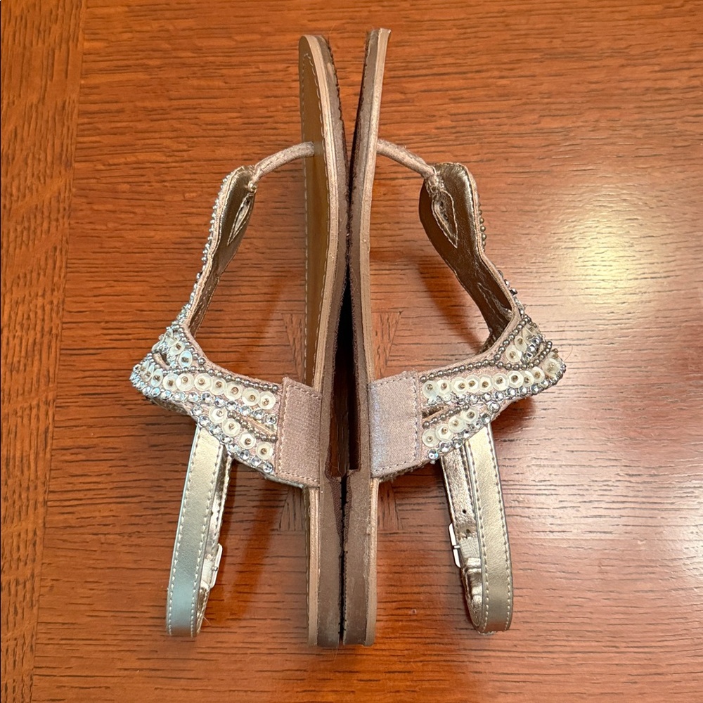 Mossimo Raegan Beaded T-Strap Sandals - Picture 10 of 12